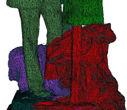 Segment Mesh Surface